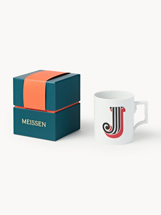 Initials Westwing x MEISSEN, Handmade Mug with Decorative Motif