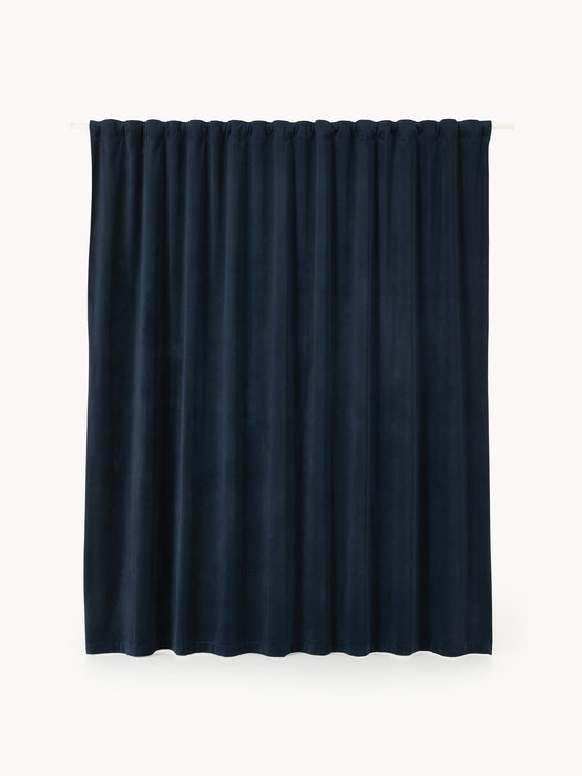 Rush Velvet Dim-Out Multi-Band Curtain, W 270 cm