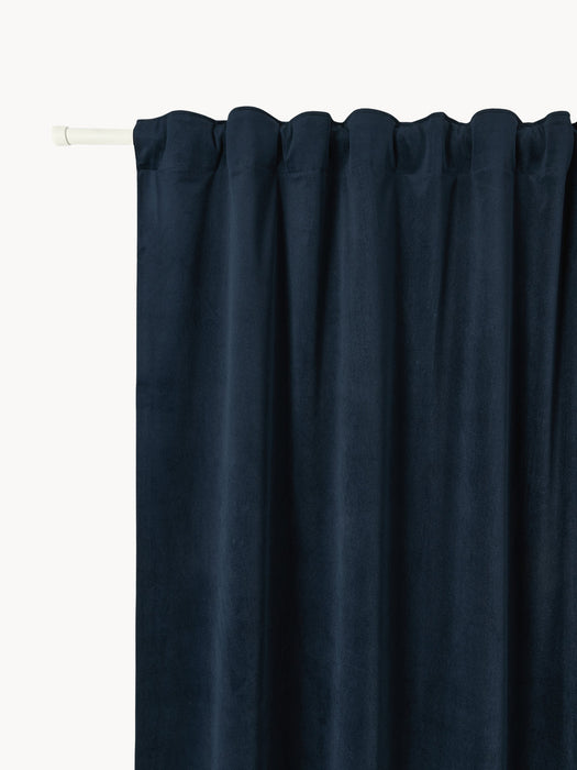 Rush Velvet Dim-Out Multi-Band Curtain, W 270 cm