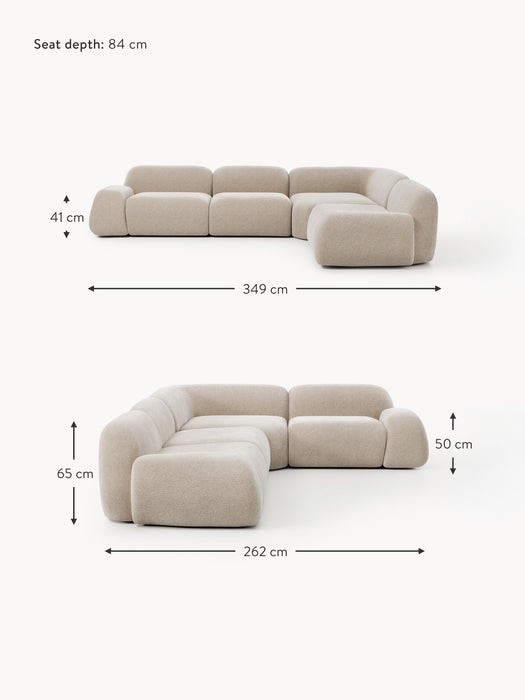 Modular Corner Sofa Wolke 4-seater