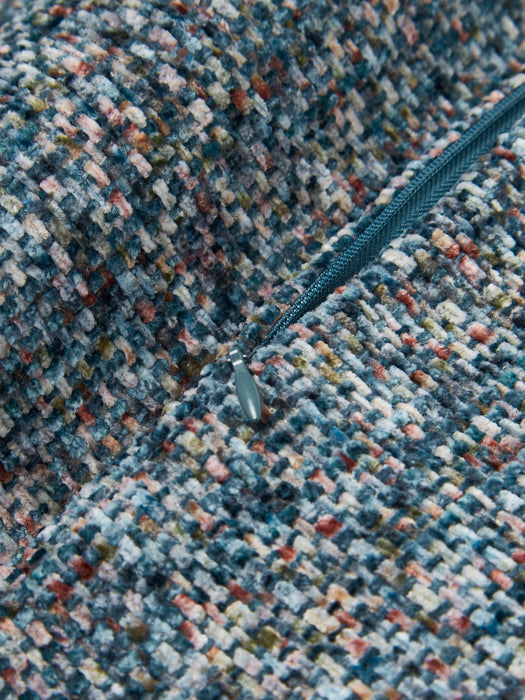 Hanka Chenille Cushion Cover with Pixel Pattern
