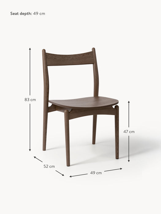 Ash Wood Dining Chair Koa