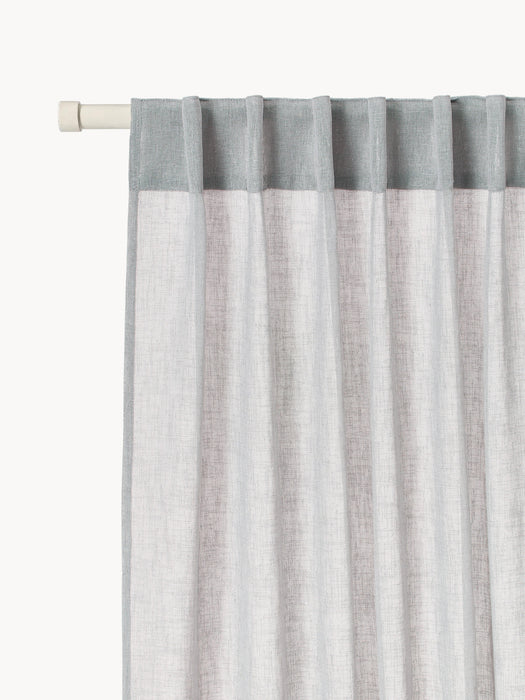 Light-Filtering Curtain Ibiza with Hidden Tab Top W 270 cm