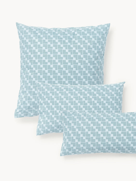 Geometric Print Cotton Percale Pillowcase Inki