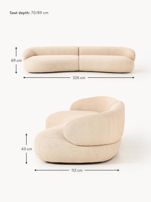 Boucl Sofa Alba 4-seater