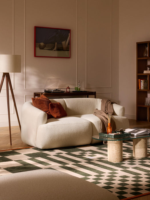 Modular Boucl Sofa Sofia 2-seater