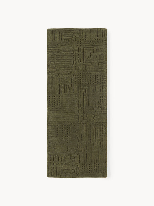 High-Low Wool Runner Merima Hand-Tufted