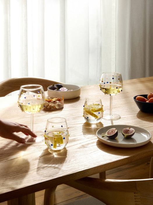 Perli Mouth-Blown Borosilicate Tumblers, Set of 4