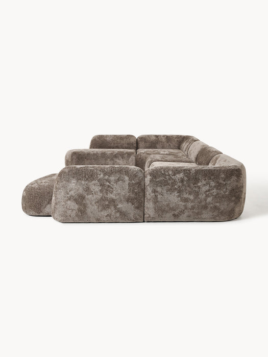 XL Modular Teddy Boucl Sofa Wolke