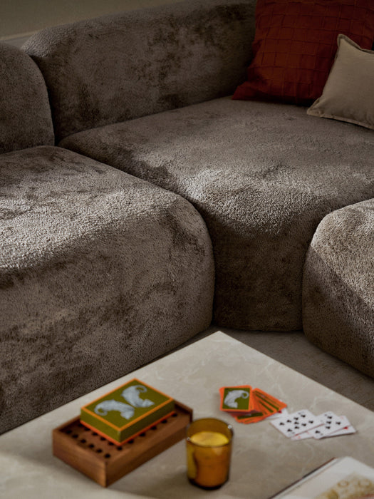 XL Modular Teddy Boucl Sofa Wolke