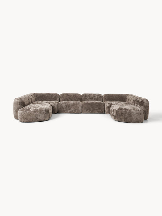 XL Modular Teddy Boucl Sofa Wolke