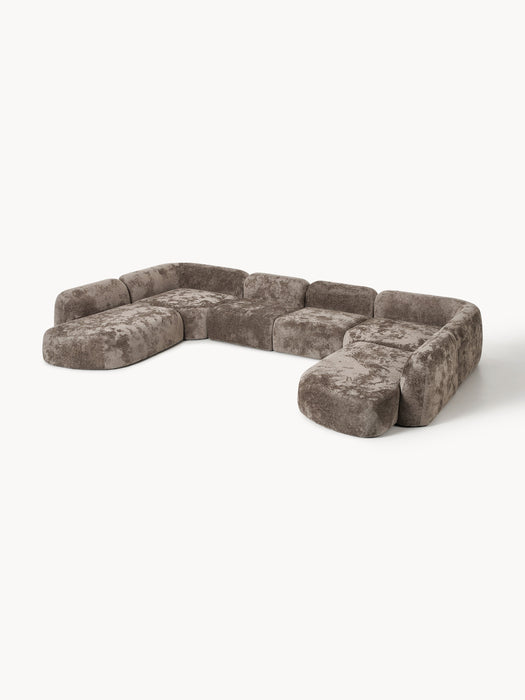 XL Modular Teddy Boucl Sofa Wolke