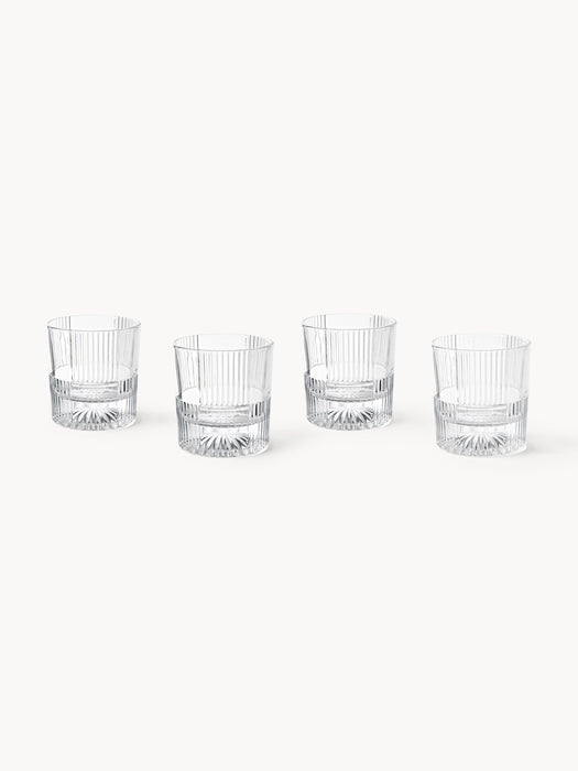 Tumblers Bicchi with Embossed Pattern Set of 4