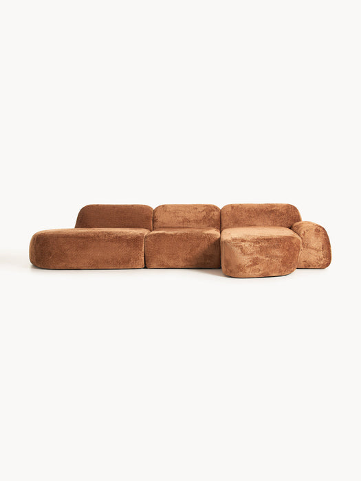 Wolke Modular Teddy Bouclé Corner Sofa (4-seater)