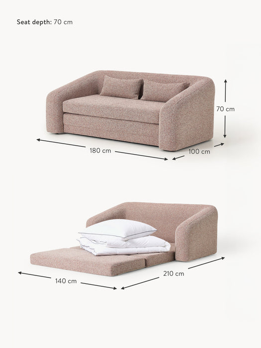 Boucl Sofa Bed Eliot 2-seater