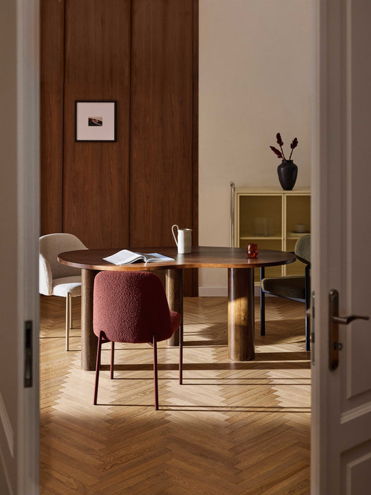 Naruto Organic-Shaped Oak Wood Dining Table, in various sizes