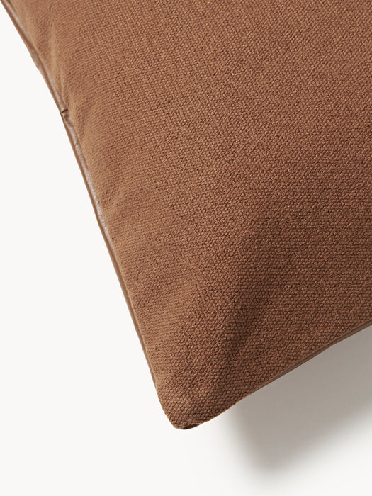Raven Handmade Leather Cushion Cover