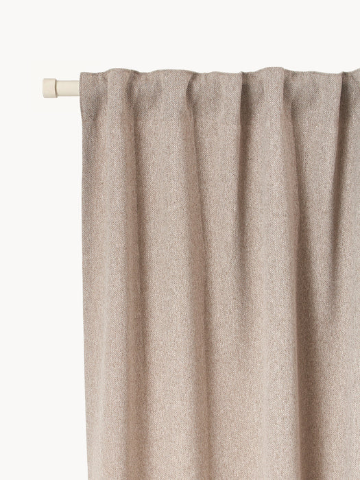 Opaque Multi-Band Curtains Joan Set of 2 W 140 cm