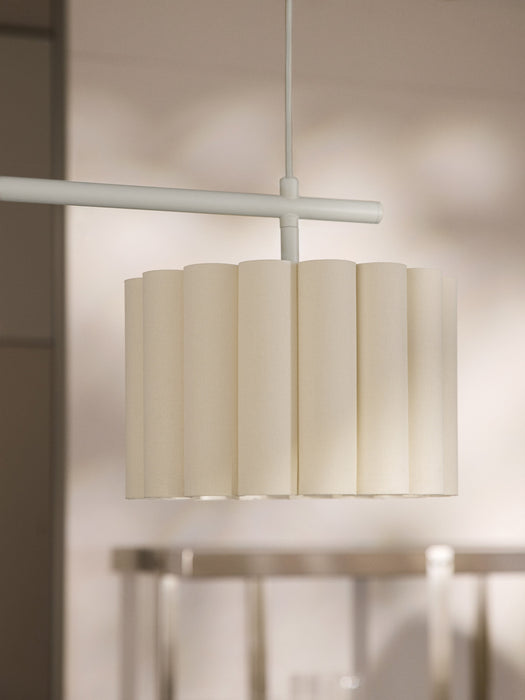 Large Linen Pendant Light Lucina