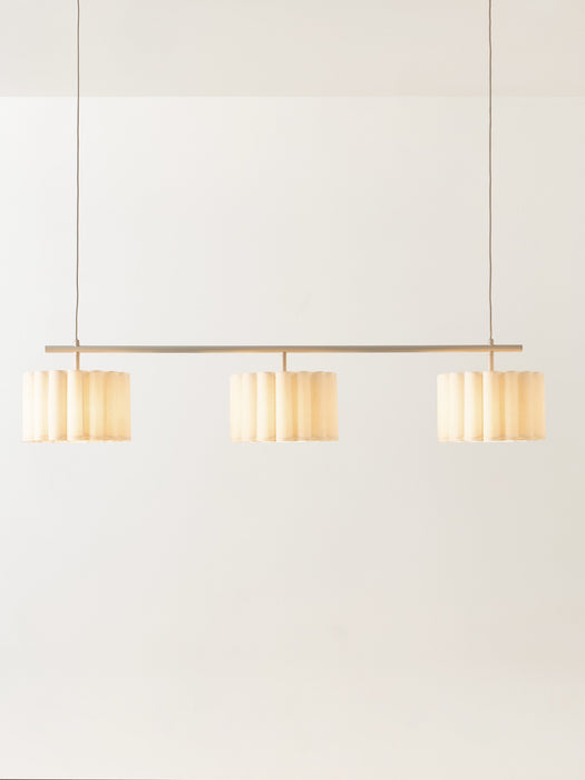 Large Linen Pendant Light Lucina