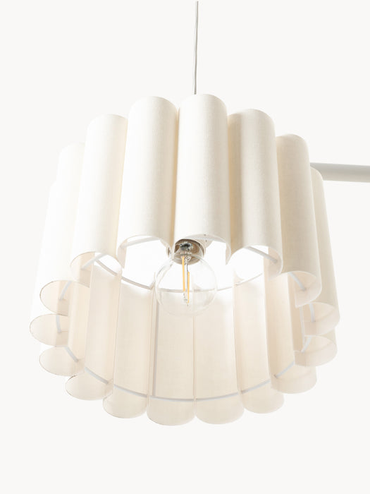 Large Linen Pendant Light Lucina