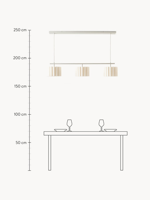 Large Linen Pendant Light Lucina