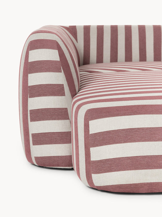 XL Modular Striped Sofa Wolke