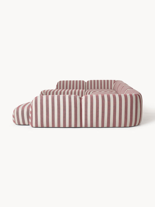 XL Modular Striped Sofa Wolke