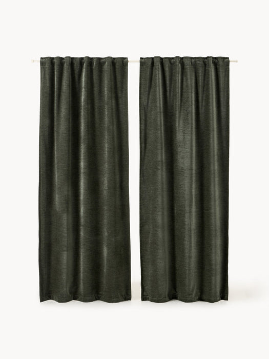 Sandra Blackout Multi-Band Curtains, Set of 2, W 130 cm