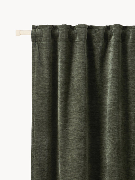 Sandra Blackout Multi-Band Curtains, Set of 2, W 130 cm