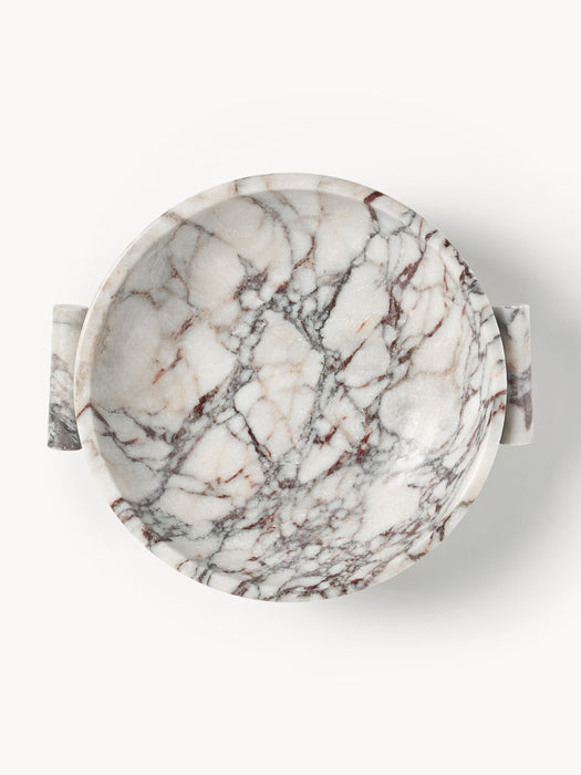 Calacatta Viola Marble Decorative Bowl Fossil H 10 cm