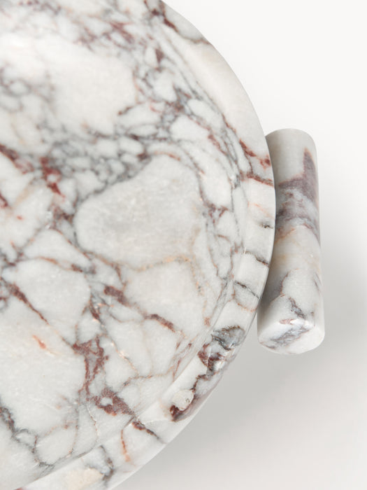 Calacatta Viola Marble Decorative Bowl Fossil H 10 cm