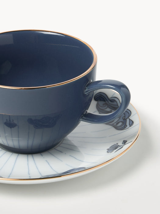 Coffee Cups Mystic with Saucers Set of 4