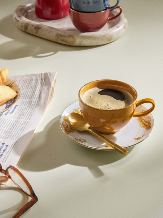 Coffee Cups Mystic with Saucers Set of 4