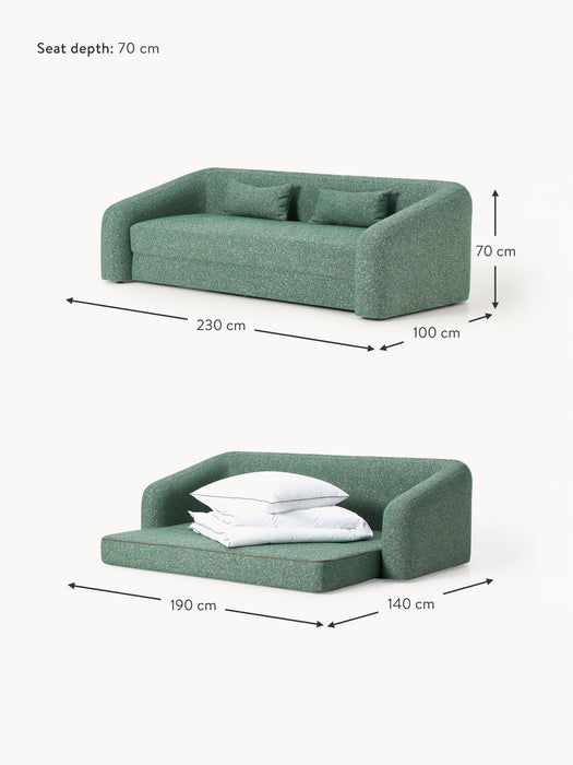 Boucl Sofa Bed Eliot 3-seater