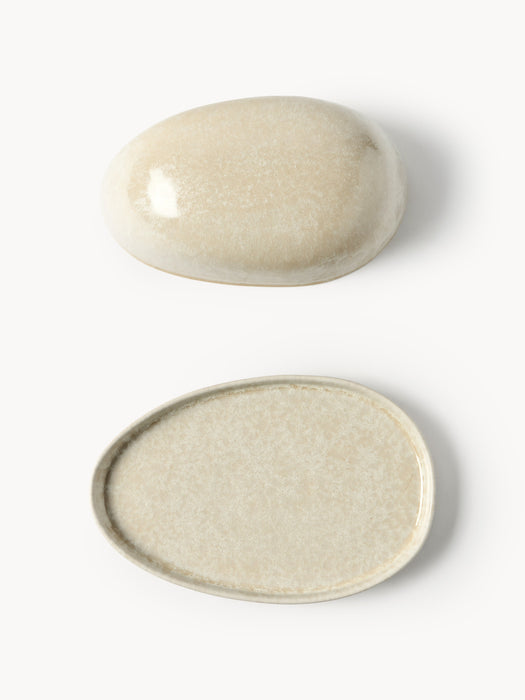 Handmade Organic Shaped Butter Dish Macey
