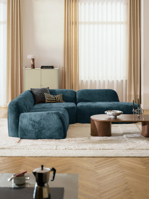 Wolke Modular Teddy Bouclé Corner Sofa (4-seater)