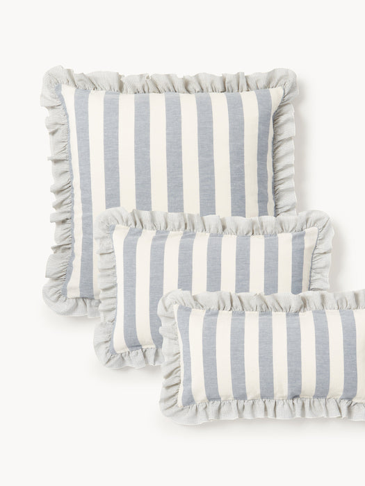 Ruffled Linen-Cotton Pillowcase Posie