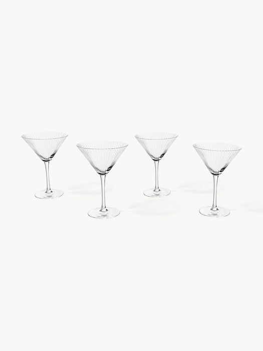 Aleo Mouth-Blown Martini Glasses, Set of 4