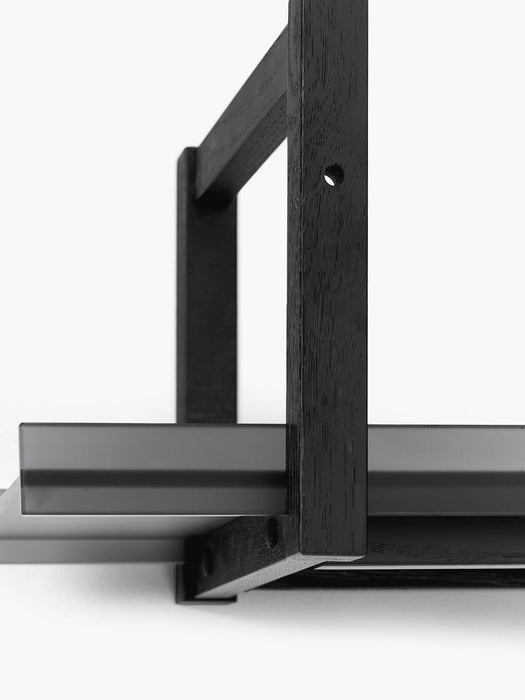 Alex Oak Shelf with Glass Shelves