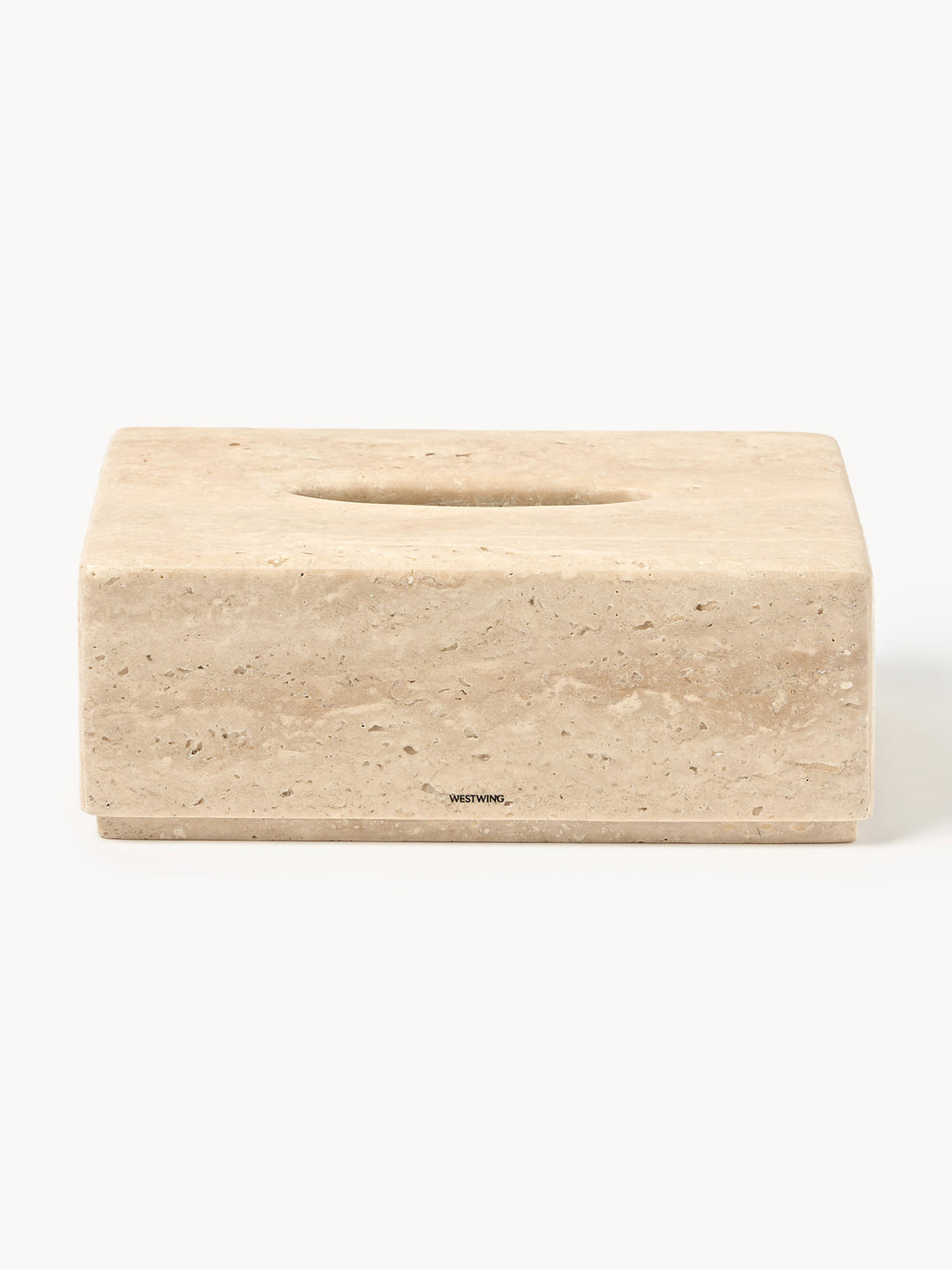 Susan Travertine Cosmetic Tissue Box