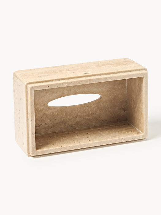 Susan Travertine Cosmetic Tissue Box
