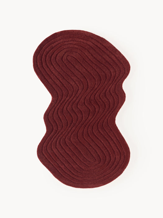 Organic-Shaped Hand-Tufted Wool Rug Aliza