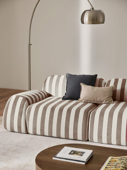 Modular Striped Sofa Wolke 4-seater
