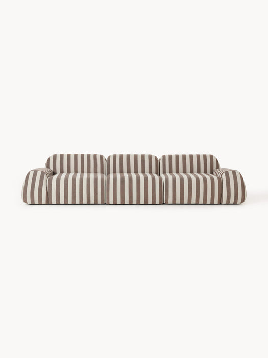 Modular Striped Sofa Wolke 4-seater