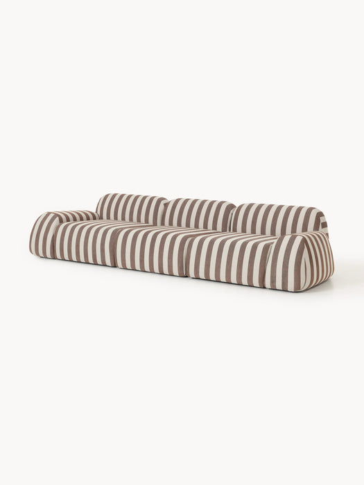 Modular Striped Sofa Wolke 4-seater