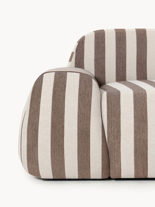 Modular Striped Sofa Wolke 4-seater