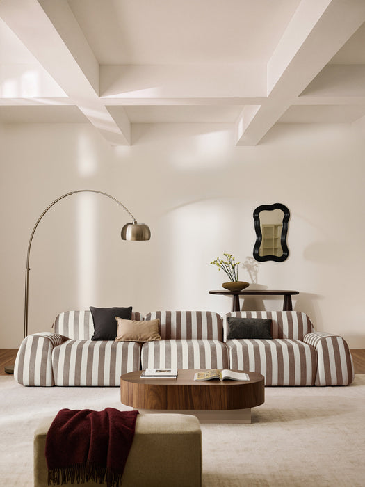 Modular Striped Sofa Wolke 4-seater