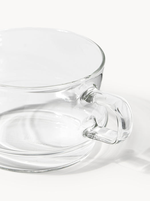 Handmade Stackable Borosilicate Mugs Josh Set of 4