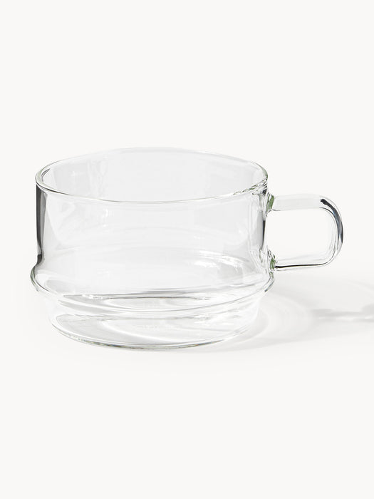 Handmade Stackable Borosilicate Mugs Josh Set of 4